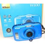 NIKON COOLPIX W100 BLEU APPAREIL PHOTO NUMERIQUE ETANCHE