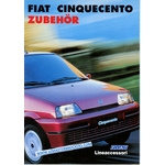 BROCHURE FIAT CINQUECENTO ZUBEHÖR ACCESSOIRES 1996