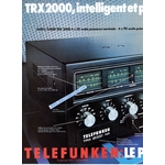 PUBLICITE TELEFUNKEN TRX2000 - ADVERTISEMENT HI-FI 1977