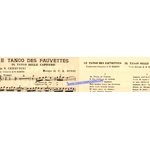 LE TANGO DES FAUVETTES - TANGO DELLE CAPINERE -  PARTITION 1928