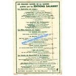 LAMOUR ET UNE ETOILE SALABERT PARTITION VINTAGE - VIEUX PAPIER