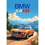 BMW 3.0 CSL - IMPRESSION SUR TOILE