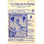 PARTITION LES GARS DE LA MARINE - LE CAPITAINE CRADDOCK - SALABERT EDITIONS