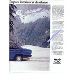 PUBLICITÉ AUDI 100L 1.6 100GLS 2L 100GLE 2.2 Litres - ADVERTISING 1978