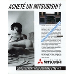 PUBLICITÉ MITSUBISHI E-604 A CHAÎNE MIDI - ADVERTISING 1986