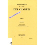 BIBLIOTHEQUE DE L'ECOLE DES CHARTES TOME 158