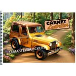 CARNET D'ENTRETIEN 4X4 ILLUSTRATION STYLE WILLYS HARD TOP