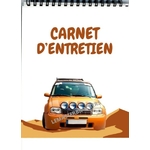 CARNET D'ENTRETIEN VOITURE DE RALLY