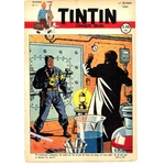 JOURNAL DE TINTIN 1949 DU 17 FEVRIER - COUVERTURE JACOBS