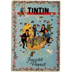 JOURNAL DE TINTIN 1949 DU 14 AVRIL - COUVERTURE HERGE
