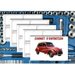 CARNET ENTRETIEN RESTAURATION CITROEN 2CV ROUGE DEUCH