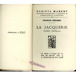 PROSPER MERIMEE LA JACQUERIE ENSEIGNE DU POT CASSE PARIS 1927 - TIRAGE PAPIER CHESTERFIELD