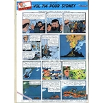 PLANCHE VOL 714 POUR SIDNEY TINTIN HERGE