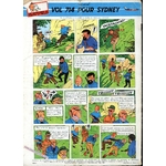 PLANCHE VOL 714 POUR SIDNEY TINTIN HERGE