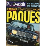 L'AUTOMBILE MAGAZINE 245 AVRIL 1967 ESSAIS MATRA 530 - VOLVO 144 S