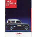 BROCHURE TOYOTA LAND CRUISER LJ73 4X4 - EDITION 1988