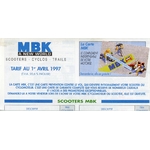 DOCUMENT AUTHENTIQUE TARIF MBK AU 1ER AVRIL 1997