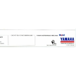 BROCHURE MOTO YAMAHA YZ250 YZ125 1996