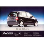 CATALOGUE BROCHURE LORINSER MERCEDES CLASSE A W170
