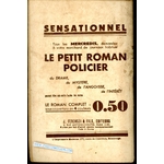 ROMAN POLICIER DU SANG DANS LA GLACIERE - MAURICE DU MOULINS 1939