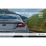 MANUEL DU PROPRIETAIRE SUBARU COUPE BRZ 2024