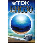 CASSETTE TDK E-HG30 EXTRA HAUTE QUALITÉ 60MIN VHS-C PAL/SECAM