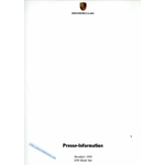 DOSSIER PRESSE PORSCHE 911 CARRERA BOXSTER ALLEMAND