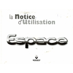 NOTICE D'UTILISATION RENAULT ESPACE