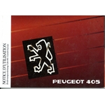 NOTICE D'UTILISATION PEUGEOT 405