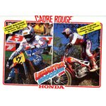 BROCHURE MOTO CADRE ROUGE HONDA CROSS ENDURO ET TRIAL 1985