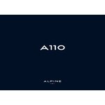 NOTICE D'UTILISATION RENAULT ALPINE A110 - 2022