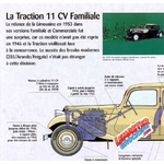 FICHE AUTO CITROEN TRACTION 11CV FAMILIALE 1934