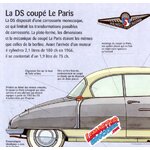 FICHE AUTO CITROEN DS21 COUPE LE PARIS 1958