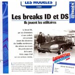 FICHE AUTO CITROEN ID ET DS BREAK 1959