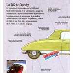 FICHE AUTO CITROEN DS21 LE DANDY 1960