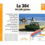 FICHE PEUGEOT 304 LA GAMME 304S