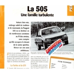 FICHE TECHNIQUE PEUGEOT 505 - 1979