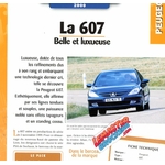 FICHE PEUGEOT 607 - 2000