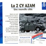FICHE TECHNIQUE CITROEN 2C AZAM 1966