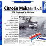FICHE TECHNIQUE CITROEN MEHARI 4X4 1979