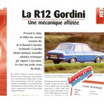 FICHE TECHNIQUE RENAULT R12 GORDINI 1971