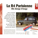 FICHE TECHNIQUE RENAULT R4 PARISIENNE 1963
