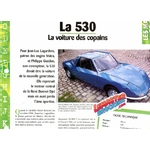 FICHE AUTO TALBOT MATRA 530 1967