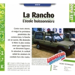 FICHE TECHNIQUE MATRA RANCHO 1977