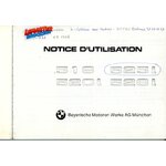 NOTICE DUTILISATION BMW 518 520i 525i 528i