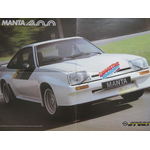 DEPLIANT POSTER OPEL MANTA 400 - 1981