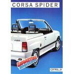 BROCHURE OPEL CORSA SPIDER - 1985