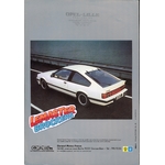 BROCHURE OPEL MONZA GSE - 1983
