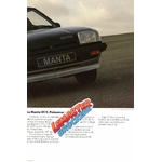 BROCHURE OPEL MANTA CC GT-J LS GT/E BERLINETTA