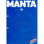 BROCHURE OPEL MANTA 2000 GT/E SR BERLINETTA